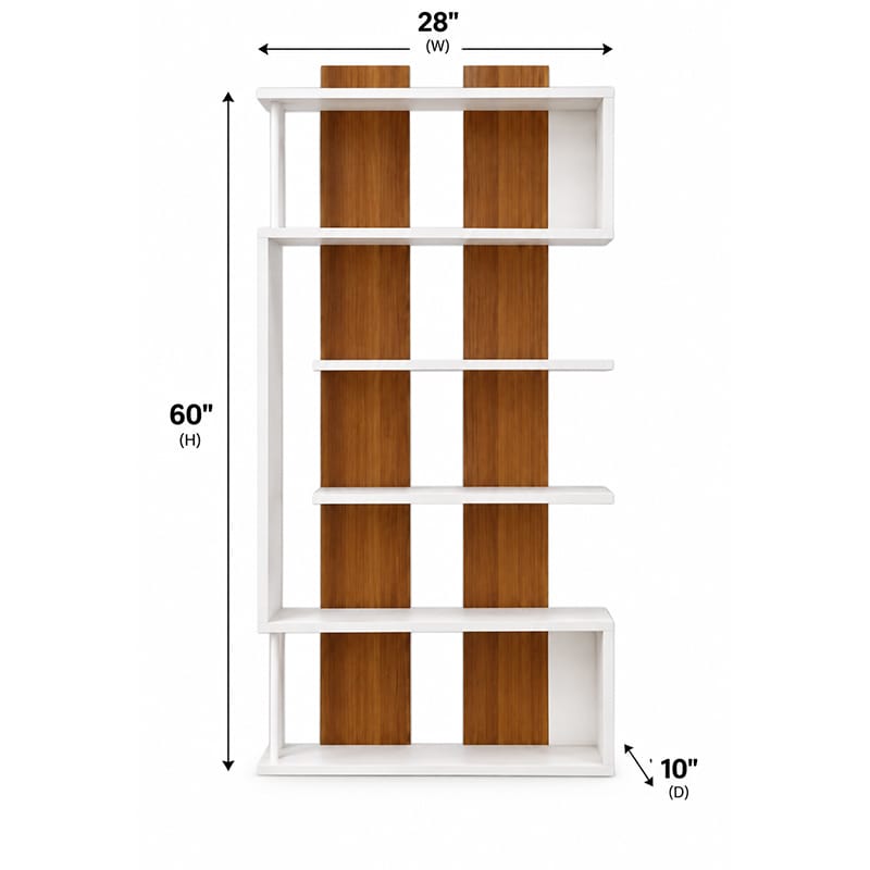Picture of Moumi Furniture and Home Decor Modern Melamine Board 5 Tier Display Shelf