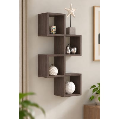 Picture of Moumi Furniture and Home Decor Geometric Melamine Board Wall Display Shelf