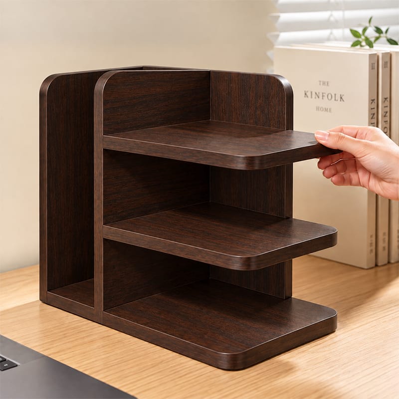 Picture of Moumi Furniture and Home Decor 3 Tier Melamine Board Tabletop Display Shelf