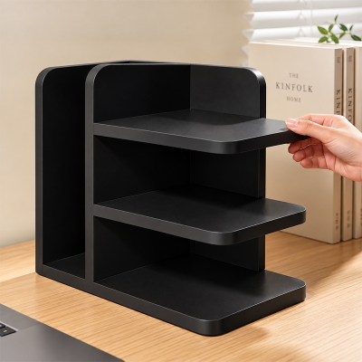 Picture of Moumi Furniture and Home Decor 3 Tier Melamine Board Tabletop Display Shelf