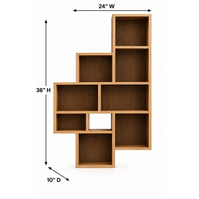 Picture of Moumi Furniture and Home Decor Geometric Melamine Board Wall Display Shelf