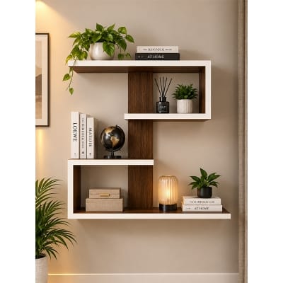 Picture of Moumi Furniture and Home Decor Modern Laminated Board Wall Display Shelf