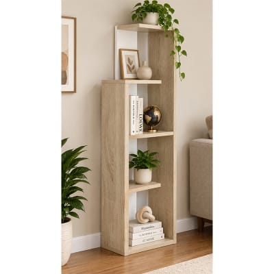 Picture of Moumi Furniture and Home Decor Tall 4 Tier Melamine Board Open Display Shelf
