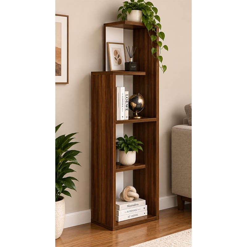 Picture of Moumi Furniture and Home Decor Tall 4 Tier Melamine Board Open Display Shelf