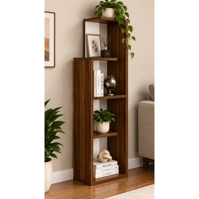 Picture of Moumi Furniture and Home Decor Tall 4 Tier Melamine Board Open Display Shelf
