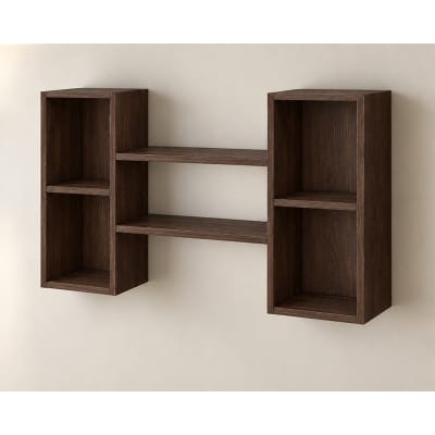 Picture of Moumi Furniture and Home Decor 2 Tier Melamine Board Wall Display Shelf