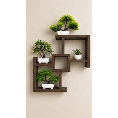 Picture of Moumi Furniture and Home Decor Geometric Laminated Board Wall Display Shelf