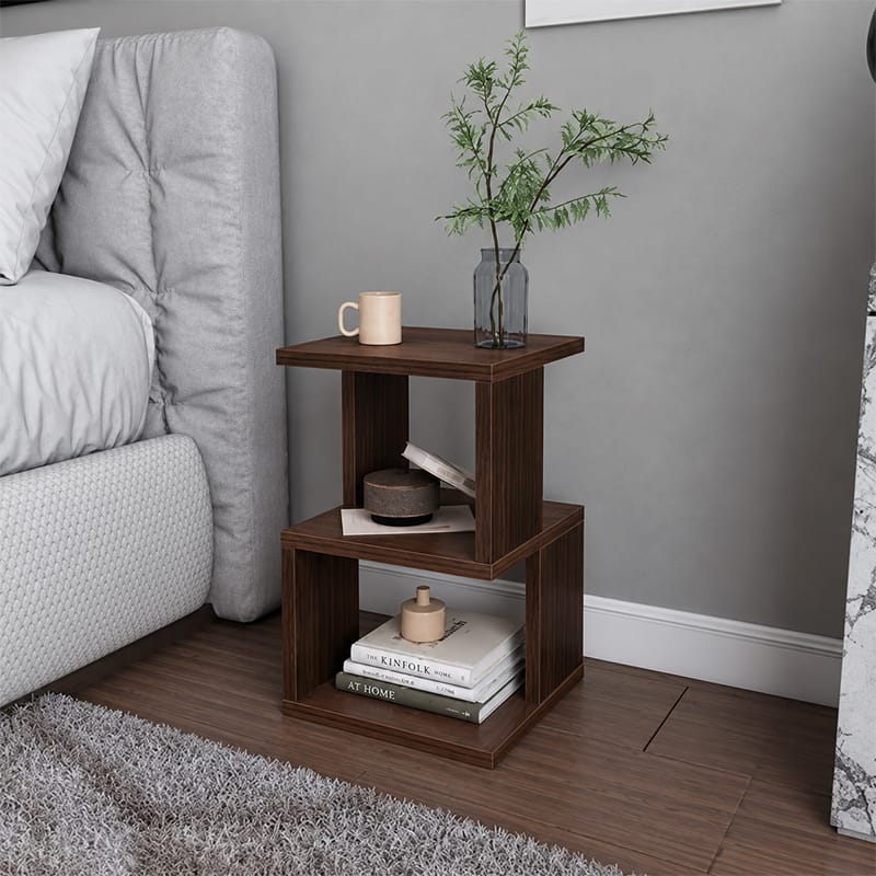Picture of Moumi Furniture and Home Decor 3 Tier Melamine Board Open Side Table