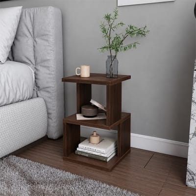 Picture of Moumi Furniture and Home Decor 3 Tier Melamine Board Open Side Table