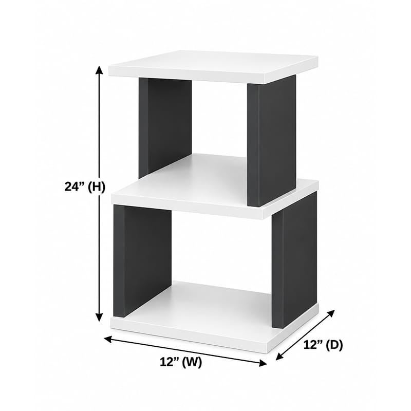 Picture of Moumi Furniture and Home Decor 3 Tier Melamine Board Open Side Table