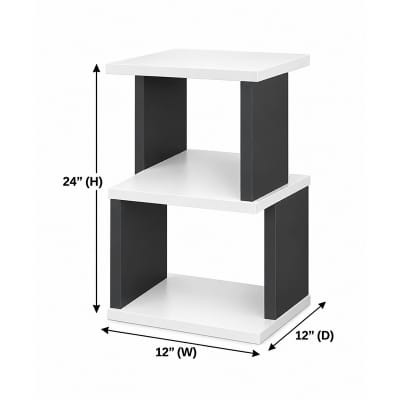 Picture of Moumi Furniture and Home Decor 3 Tier Melamine Board Open Side Table