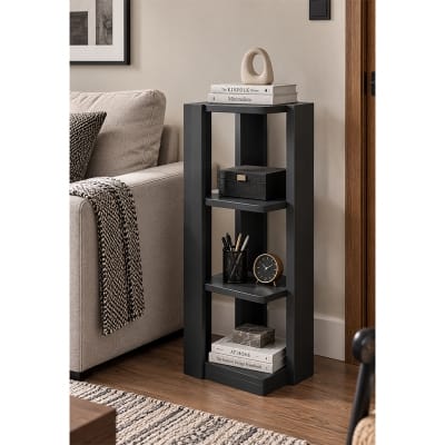 Picture of Moumi Furniture and Home Decor Tall 4 Tier Laminated Board Open Display Shelf