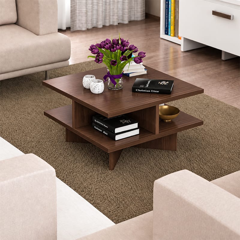 Picture of Moumi Furniture and Home Decor Modern 2 Tier Melamine Board Coffee Table