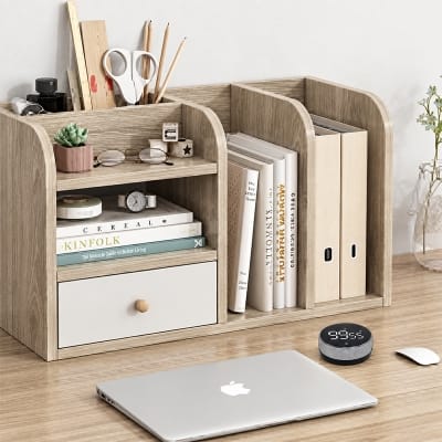 Picture of Moumi Furniture and Home Decor Melamine Board Desktop Organizer with Drawer