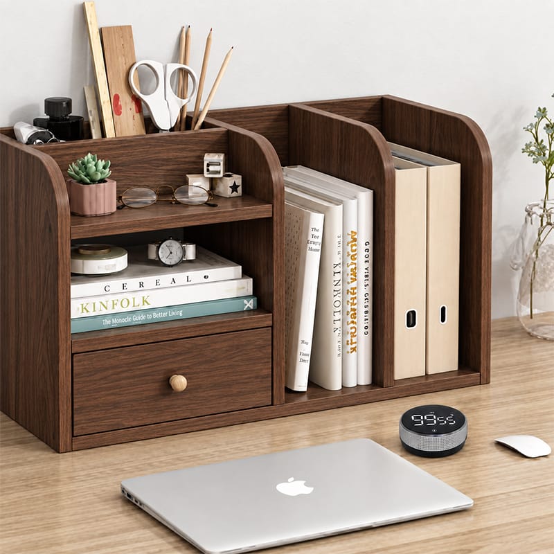 Picture of Moumi Furniture and Home Decor Melamine Board Desktop Organizer with Drawer