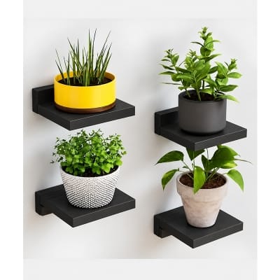 Picture of Moumi Furniture and Home Decor 4 Piece Melamine Board Floating Wall Shelf Set