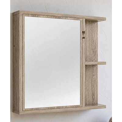 Picture of Moumi Furniture and Home Decor Laminated Board Wall Mounted Storage Cabinet with Open Shelves