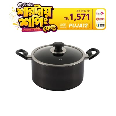 Picture of Topper Nonstick Glamour Casserole with Lid Ash 24cm 