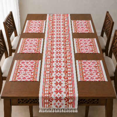 Picture of REGAL TABLE RUNNER-303 (RED TERRA)