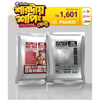 Picture of Premium Soya Protein Powder 1Kg – Non Dairy, Vegan & Gluten Free