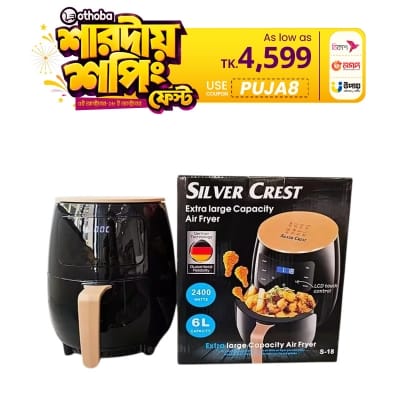 Picture of 2400 Watt Silver Crest Air Fryer Digital Electric Deep Fryers Industrial Silver Crest Air Fryer