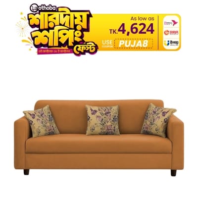 Picture of Nice Craft Aura Sofa Without Cushion for Living Room | Premium Leather Upholstered Couch | Modern Sofa for Home, Office & Bedroom Furniture  Couch for Guests Room Office Waiting Room Festival Gifts