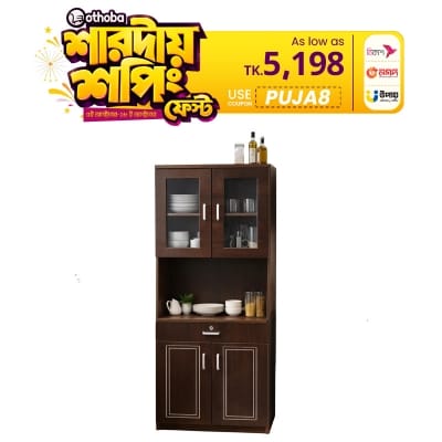 Picture of Meraj FurnitureCNC Design Kitchen Cabinet / Kitchen Rack / Microwave Oven & Condiment Racks/ Kitchen Cabinet / Crockery Rack