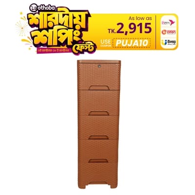 Picture of Caino Closet 5 Drawer Eagle Brown