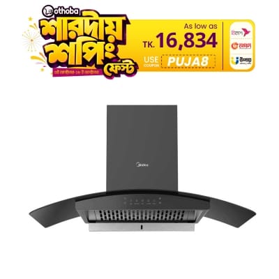 Picture of Midea 75V11 30 Inch Kitchen Chimney with strong air suction and thermal auto clean Best Price