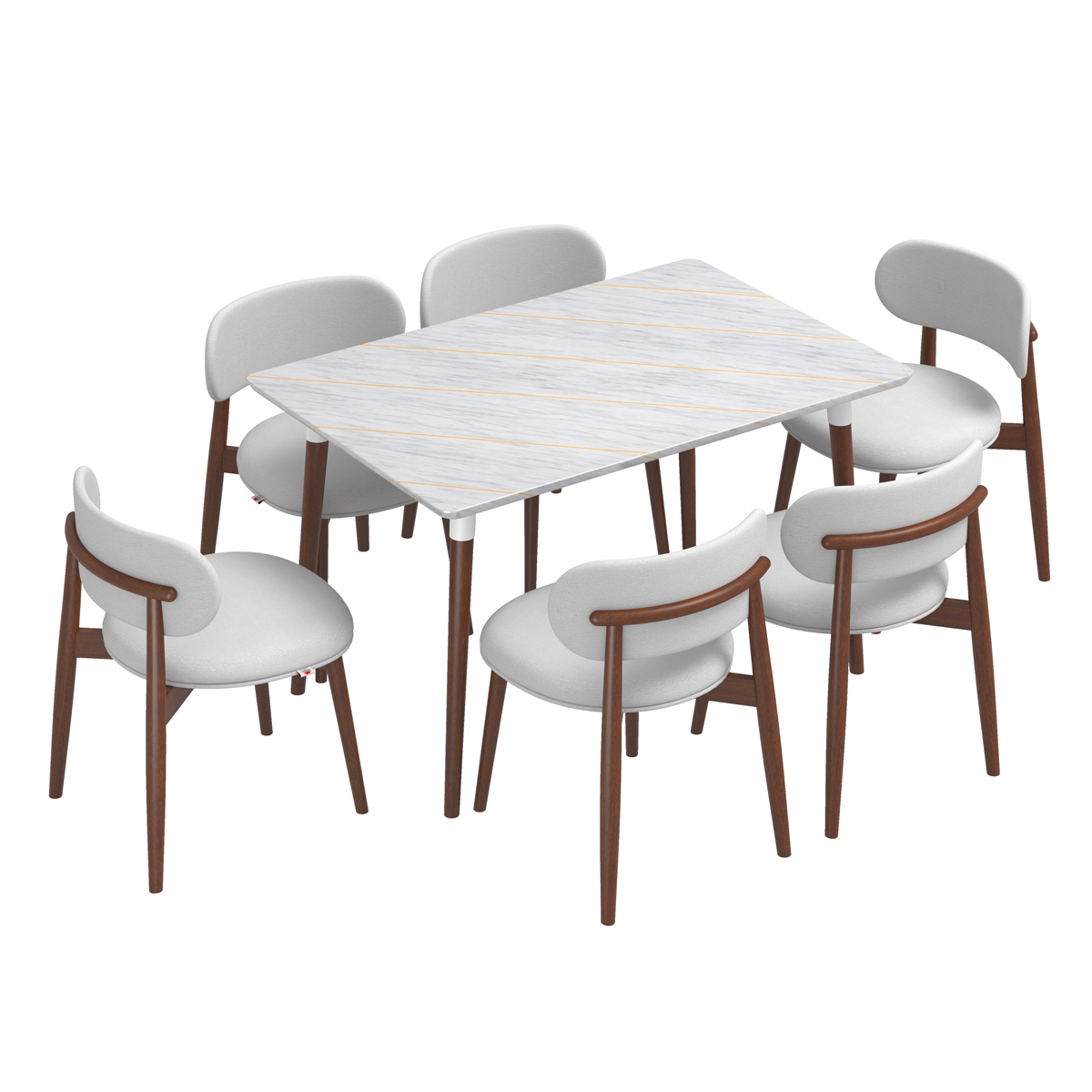 Picture of REGAL FENA WOODEN DINNING TABLE-TDH-363-3-1-20