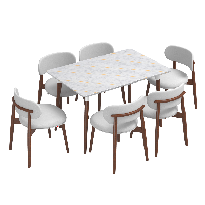 Picture of REGAL FENA WOODEN DINNING TABLE-TDH-363-3-1-20