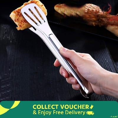 Picture of Stainless Steel Food Clip-1pcs-Silver