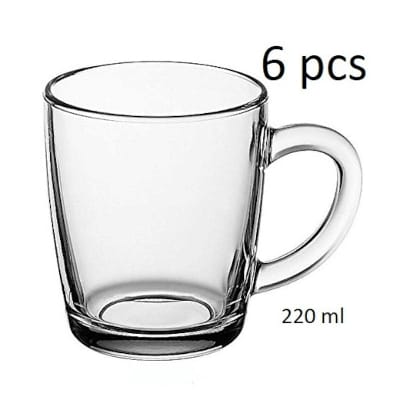 Picture of Clear Glass Tea/Coffee Mug - 6 Pieces-Neutral