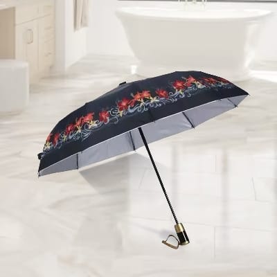 Picture of SANKAR'S world class auto open umbrella - 8 sticks-Multicolor-Int: One size