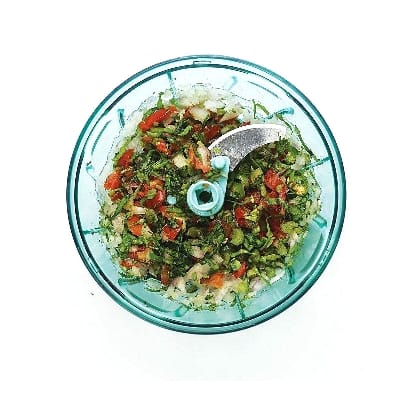 Picture of Vegetable Chopper Handy Quick Cutter For Kitchen, 3 Blade Stainless Steel, Pull String - 350Ml - Vegetable Cutter-Multicolor