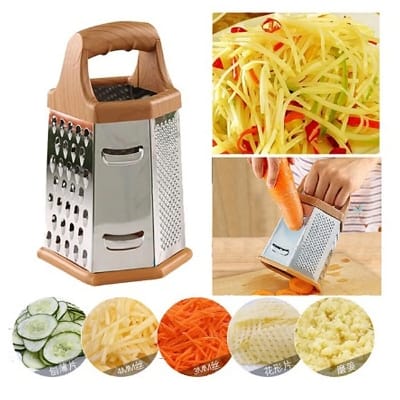 Picture of Potato Cutter/Manual Pillar Fruit Vegetable Chopper/Vegetable Greater Slisser Cutter/Fry Cutter-Stainless Steel Easy to Use and Maintain-Multicolor