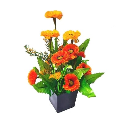 Picture of Artificial Flower Vase For Decoration-Multicolor