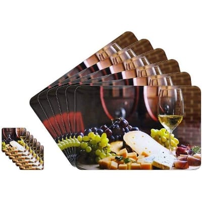 Picture of 3D Table Mat for Dining Table (12 Pcs Set)-Multicolor