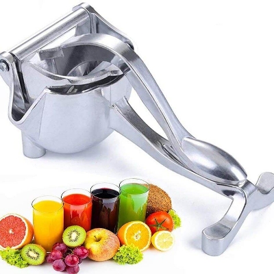 Picture of Juicer Squeezer - Stainless Steel Manual Hand Press Juicer Squeezer-Silver