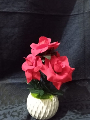 Picture of Artificial plant flower - Home Decoration Item-Red