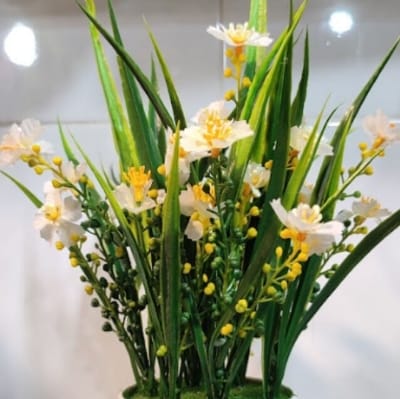 Picture of Artificial Flower Balcony Potted Plant Flowers Bouquet Wedding Home Garden Decor-Pink