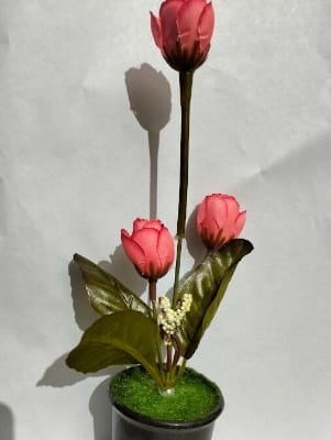 Picture of Artificial Flower Balcony Potted Plant Flowers Bouquet Wedding Home Garden Decor-Multicolor
