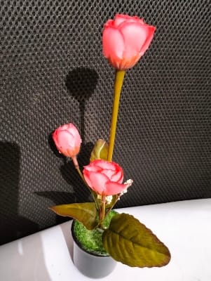 Picture of Artificial Flower Balcony Potted Plant Flowers Bouquet Wedding Home Garden Decor-Multicolor