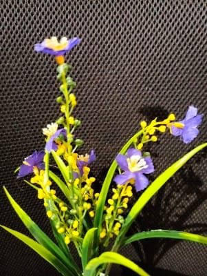 Picture of Artificial Flower Balcony Potted Plant Flowers Bouquet Wedding Home Garden Decor-Purple