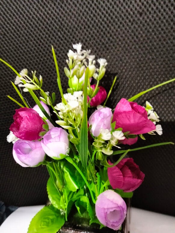 Picture of Artificial Flower Balcony Potted Plant Flowers Bouquet Wedding Home Garden Decor-Multicolor