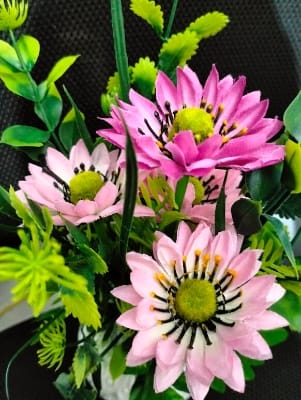 Picture of Product details of Artificial Flower Balcony Potted Plant Flowers Bouquet Wedding Home Garden Decor-Pink