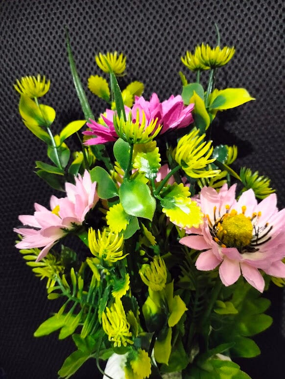 Picture of Product details of Artificial Flower Balcony Potted Plant Flowers Bouquet Wedding Home Garden Decor-Pink