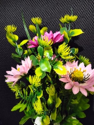 Picture of Product details of Artificial Flower Balcony Potted Plant Flowers Bouquet Wedding Home Garden Decor-Pink