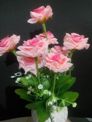 Picture of Artificial flower for Home ,wedding ,outdoor flower bed, mall, landscape selection, various activities.-Pink