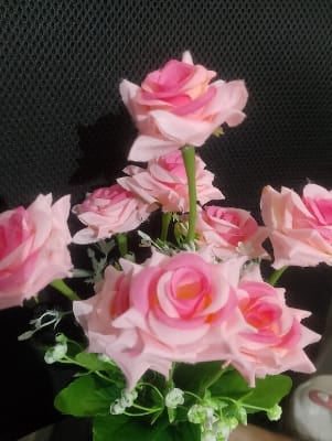 Picture of Artificial flower for Home ,wedding ,outdoor flower bed, mall, landscape selection, various activities.-Pink